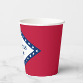 Vlag van Arkansas Papieren Bekers (Achterkant)