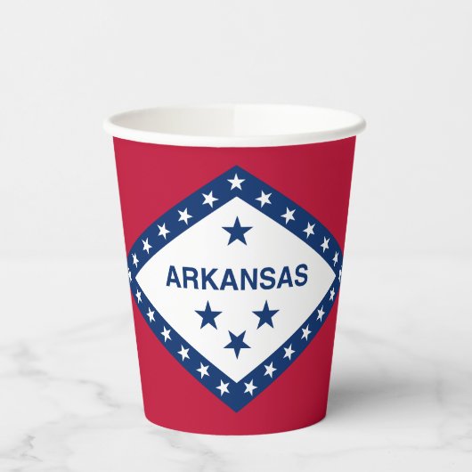 Vlag van Arkansas Papieren Bekers (Links)