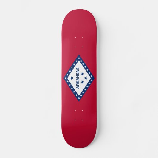 Vlag van Arkansas Persoonlijk Skateboard (Voorkant)