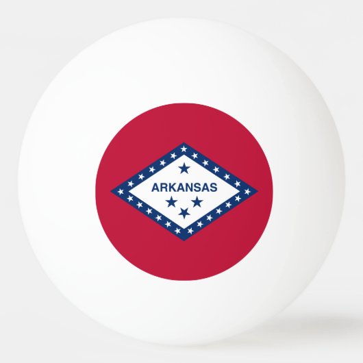Vlag van Arkansas Pingpongbal (Achterkant)