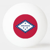Vlag van Arkansas Pingpongbal (Voorkant)