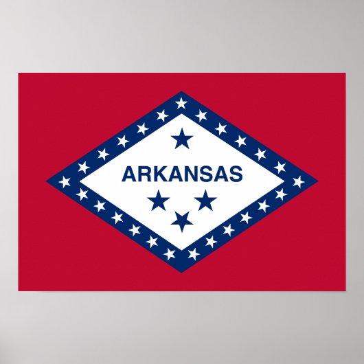 Vlag van Arkansas Poster (Voorkant)