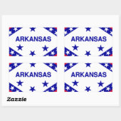 Vlag van Arkansas Rechthoekige Sticker (Vel)