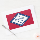 Vlag van Arkansas Rechthoekige Sticker (Envelop)