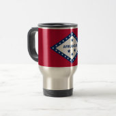 Vlag van Arkansas Reisbeker (Voorkant links)