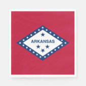 Vlag van Arkansas Servet (Voorkant)