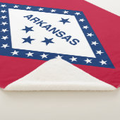 Vlag van Arkansas Sherpa Deken (3/4)