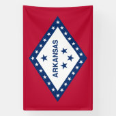 Vlag van Arkansas Spandoek (Verticaal)