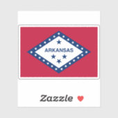 Vlag van Arkansas Sticker (Vel)