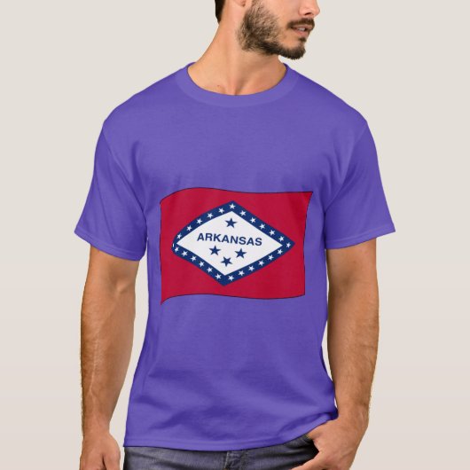 Vlag van Arkansas T-shirt (Voorkant)