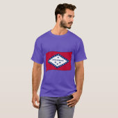 Vlag van Arkansas T-shirt (Voorkant volledig)