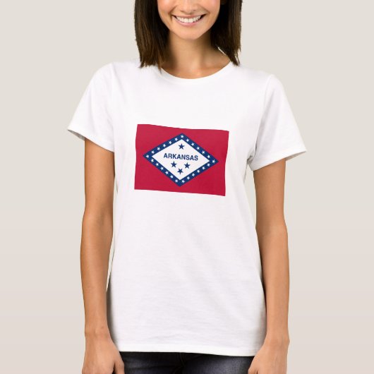 Vlag van Arkansas T-shirt (Voorkant)