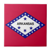 Vlag van Arkansas Tegeltje (Voorkant)