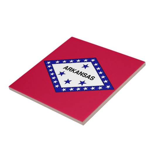 Vlag van Arkansas Tegeltje (Zijkant)