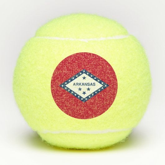 Vlag van Arkansas Tennisballen (Voorkant)