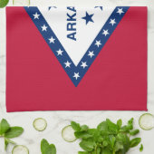 Vlag van Arkansas Theedoek (Gevouwen)