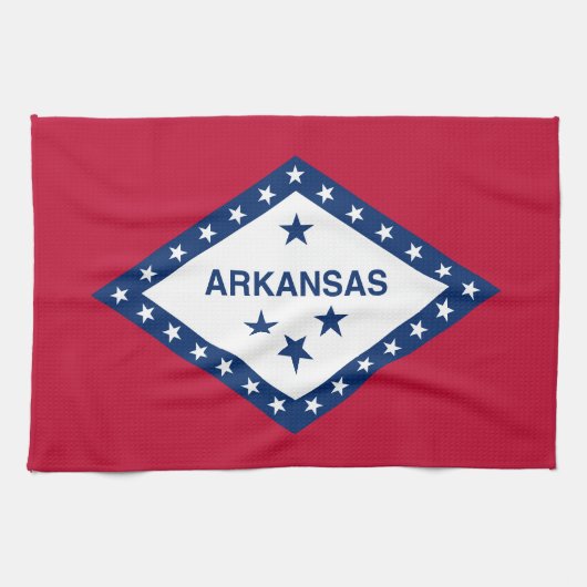 Vlag van Arkansas Theedoek (Horizontaal)