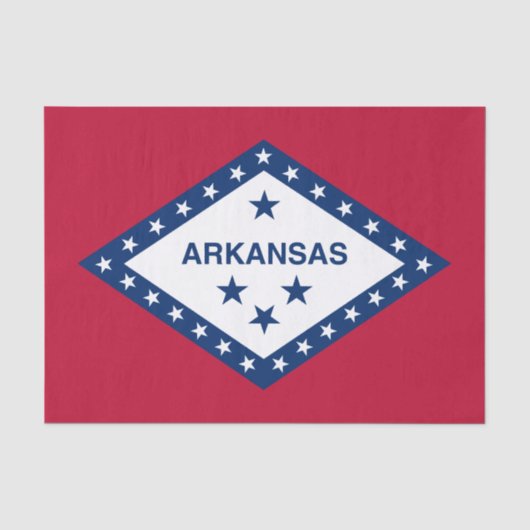 Vlag van Arkansas Tissuepapier (Voorkant)