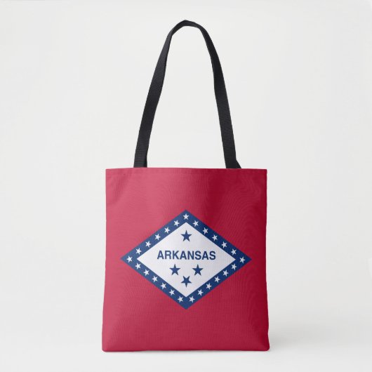 Vlag van Arkansas Tote Bag (Voorkant)