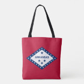 Vlag van Arkansas Tote Bag (Achterkant)