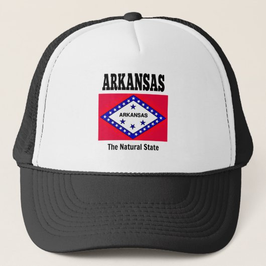 Vlag van Arkansas Trucker Pet (Voorkant)