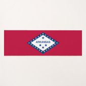 Vlag van Arkansas Yogamat (Voorkant (horizontaal))