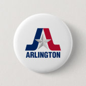 Vlag van Arlington, Texas Button (Voorkant)