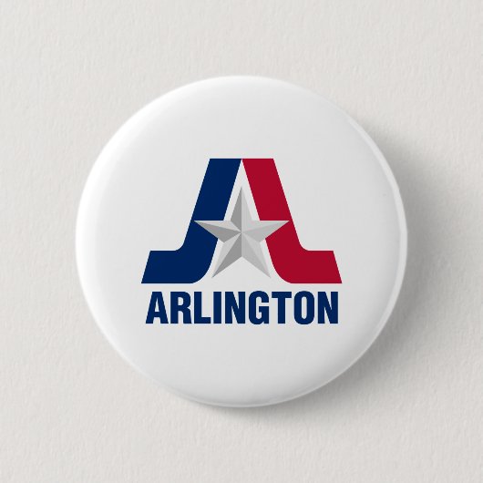 Vlag van Arlington, Texas Button (Voorkant)