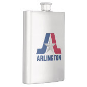 Vlag van Arlington, Texas Flask Flacon (Rechts)