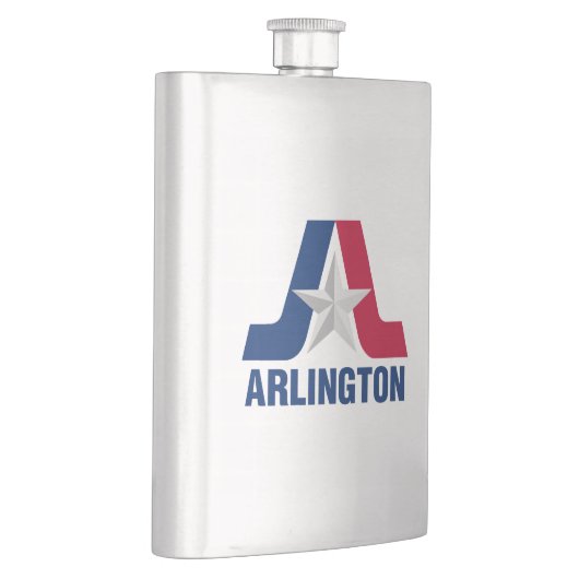 Vlag van Arlington, Texas Flask Flacon (Rechts)