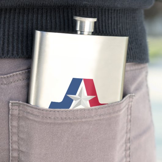 Vlag van Arlington, Texas Flask Flacon (Voorbeeld)