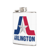 Vlag van Arlington, Texas Flask Heupfles (Links)