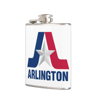 Vlag van Arlington, Texas Flask Heupfles