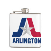 Vlag van Arlington, Texas Flask Heupfles (Voorkant)
