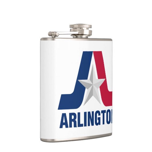 Vlag van Arlington, Texas Flask Heupfles (Rechts)