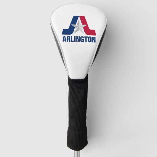 Vlag van Arlington, Texas Golf Head Hoesje Golfheadcover (Voorkant)