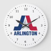 Vlag van Arlington, Texas Grote Klok (Voorkant)