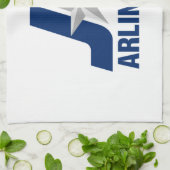 Vlag van Arlington, Texas Kitchen Towel Theedoek (Gevouwen)