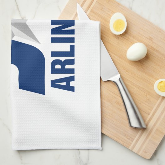 Vlag van Arlington, Texas Kitchen Towel Theedoek (Quarter Fold)