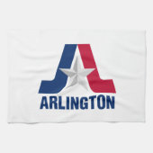 Vlag van Arlington, Texas Kitchen Towel Theedoek (Horizontaal)