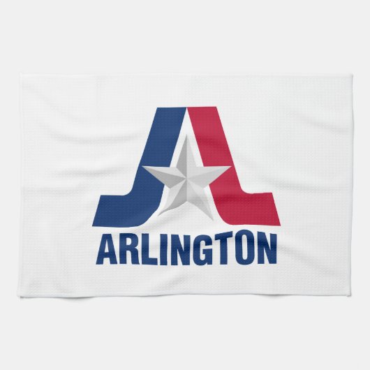 Vlag van Arlington, Texas Kitchen Towel Theedoek (Horizontaal)