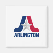 Vlag van Arlington, Texas Magnet (Voorkant)