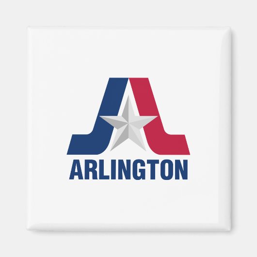 Vlag van Arlington, Texas Magnet (Voorkant)