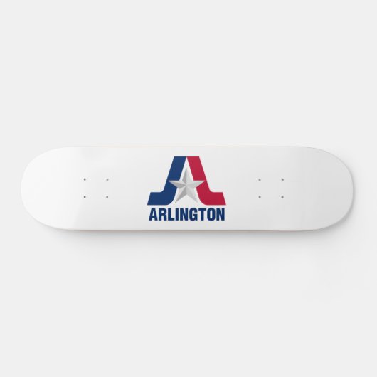 Vlag van Arlington, Texas Skateboard (Horizontaal)