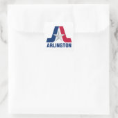 Vlag van Arlington, Texas Square Sticker (Tas)