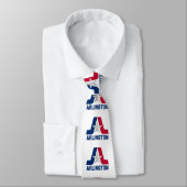 Vlag van Arlington, Texas Stropdas (Gebonden)