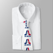 Vlag van Arlington, Texas Stropdas (Gebonden)