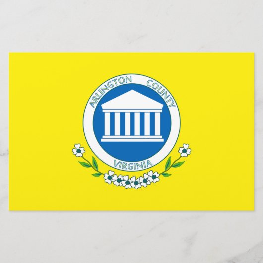 Vlag van Arlington (Virginia) Briefpapier (Voorkant)