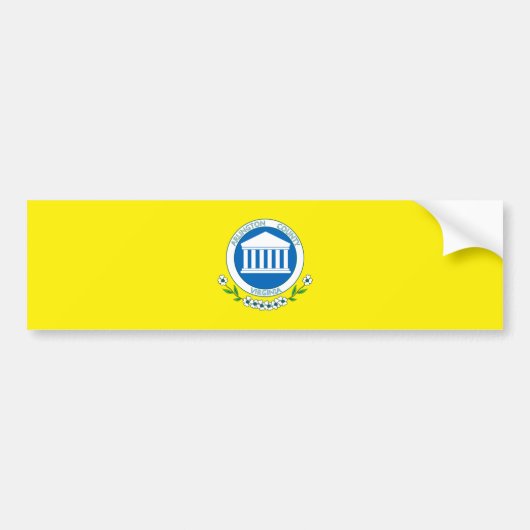 Vlag van Arlington (Virginia) Bumpersticker (Voorkant)