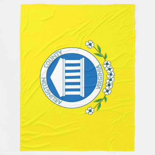 Vlag van Arlington (Virginia) Fleece Deken (Voorkant)